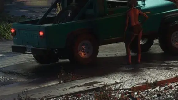 GTA 6 Canis pickup truck in official Rockstar Games artwork